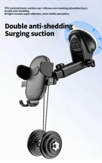 2-in-1 Suction Cup Car Mount