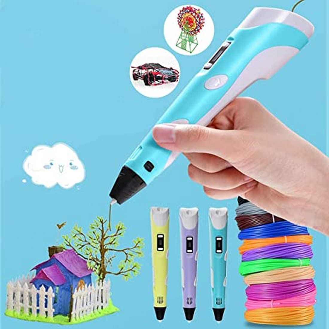 Last Day Of Discount  🔥 Intelligent 3d Pen With Led Display