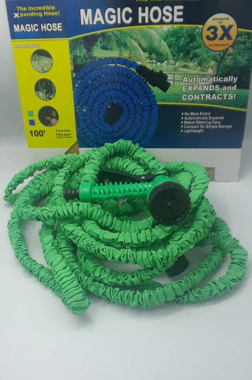 Expandable Garden Hose with Spray Nozzle